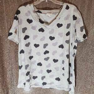 Gray heart top